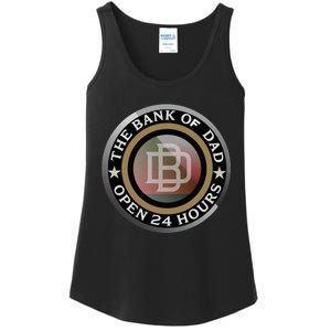 The Bank Of Dad Funny Fathers Day T Ladies Essential Tank