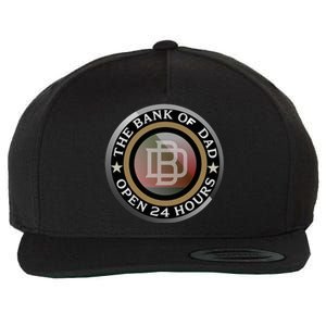 The Bank Of Dad Funny Fathers Day T Wool Snapback Cap