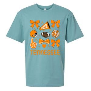 Tennessee Bow Orange For Tn Lovers Sueded Cloud Jersey T-Shirt