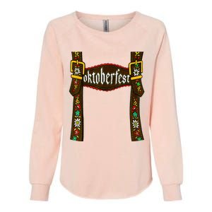 Traditional Bavarian Oktoberfest 24 Lederhosen Beer Drinkin Womens California Wash Sweatshirt