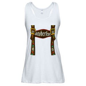 Traditional Bavarian Oktoberfest 24 Lederhosen Beer Drinkin Ladies Essential Flowy Tank