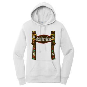 Traditional Bavarian Oktoberfest 24 Lederhosen Beer Drinkin Women's Pullover Hoodie