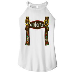 Traditional Bavarian Oktoberfest 24 Lederhosen Beer Drinkin Women's Perfect Tri Rocker Tank