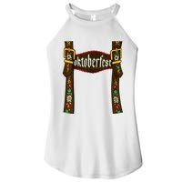 Traditional Bavarian Oktoberfest 24 Lederhosen Beer Drinkin Women's Perfect Tri Rocker Tank