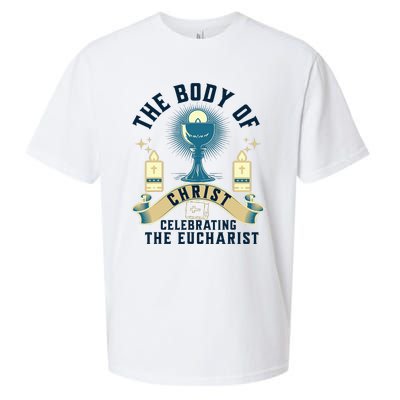 The Body Of Christ Celebrating The Eucharist Sueded Cloud Jersey T-Shirt