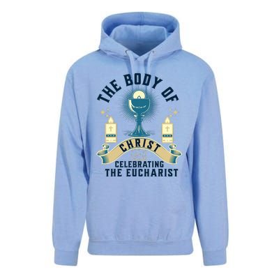 The Body Of Christ Celebrating The Eucharist Unisex Surf Hoodie