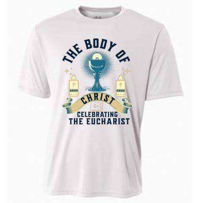 The Body Of Christ Celebrating The Eucharist Cooling Performance Crew T-Shirt