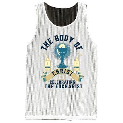 The Body Of Christ Celebrating The Eucharist Mesh Reversible Basketball Jersey Tank