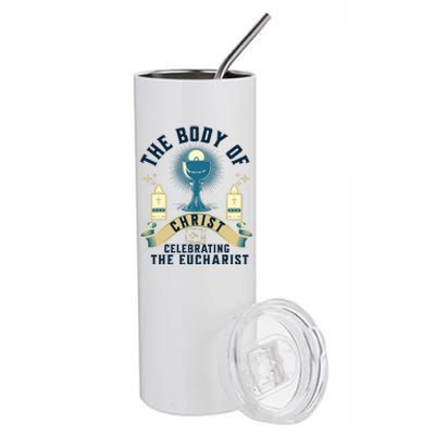 The Body Of Christ Celebrating The Eucharist Stainless Steel Tumbler