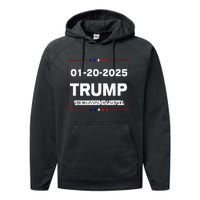 Trump Beginning Of New Era January 20 2025 Inauguration Day Performance Fleece Hoodie