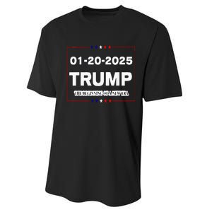 Trump Beginning Of New Era January 20 2025 Inauguration Day Performance Sprint T-Shirt