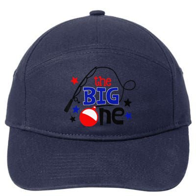 The Big One Fishing Lover 1st Birthday Gift For 7-Panel Snapback Hat