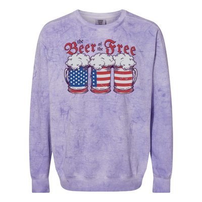 The Beer Of The Free Colorblast Crewneck Sweatshirt