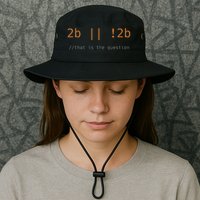 To Be Or Not Code Funny Programming Coding It Gift Black Legacy Cool Fit Booney Bucket Hat