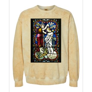 The Baptism Of Jesus Christ Colorblast Crewneck Sweatshirt