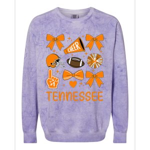 Tennessee Bow Orange For Tn Lovers Colorblast Crewneck Sweatshirt