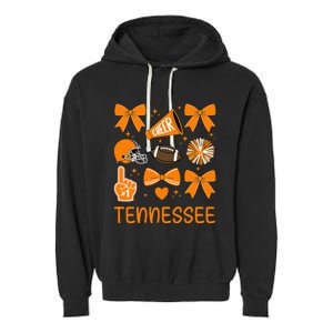 Tennessee Bow Orange For Tn Lovers Garment-Dyed Fleece Hoodie