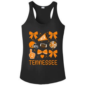 Tennessee Bow Orange For Tn Lovers Ladies PosiCharge Competitor Racerback Tank