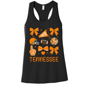 Tennessee Bow Orange For Tn Lovers Women's Racerback Tank