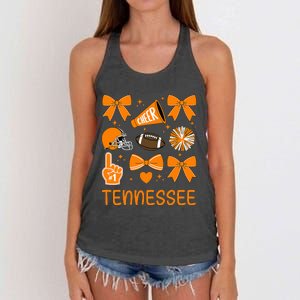 Tennessee Bow Orange For Tn Lovers Women's Knotted Racerback Tank