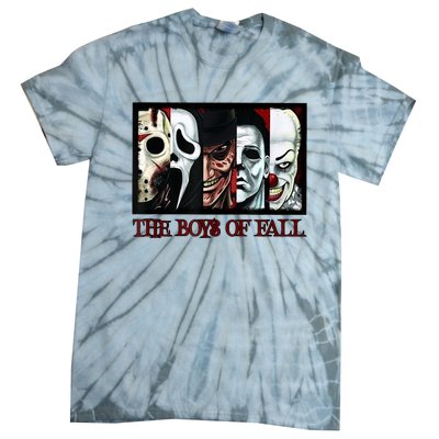 The Boyss Of Fall Horror Films Halloween Tie-Dye T-Shirt