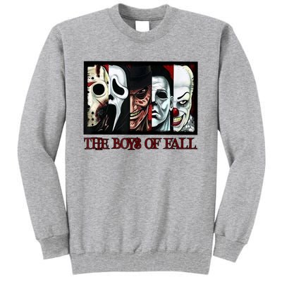 The Boyss Of Fall Horror Films Halloween Tall Sweatshirt