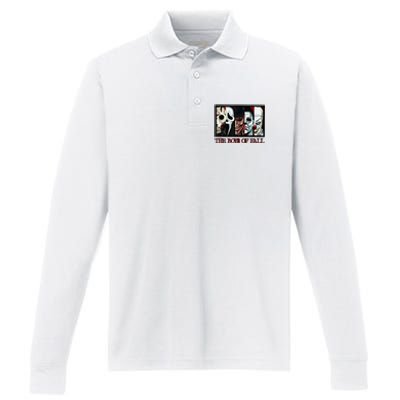 The Boyss Of Fall Horror Films Halloween Performance Long Sleeve Polo