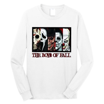 The Boyss Of Fall Horror Films Halloween Long Sleeve Shirt