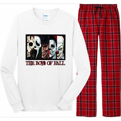 The Boyss Of Fall Horror Films Halloween Long Sleeve Pajama Set