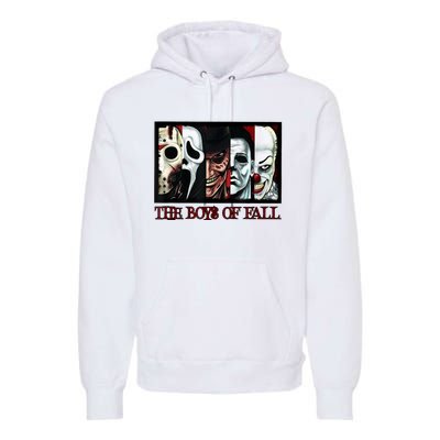 The Boyss Of Fall Horror Films Halloween Premium Hoodie