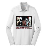 The Boyss Of Fall Horror Films Halloween Silk Touch Performance Long Sleeve Polo