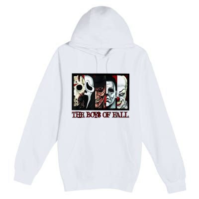 The Boyss Of Fall Horror Films Halloween Premium Pullover Hoodie