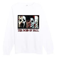 The Boyss Of Fall Horror Films Halloween Premium Crewneck Sweatshirt