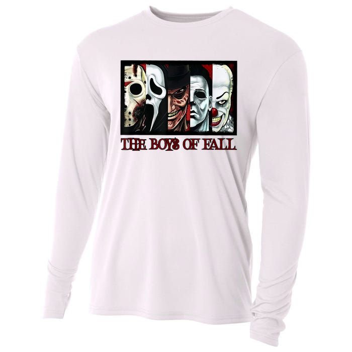 The Boyss Of Fall Horror Films Halloween Cooling Performance Long Sleeve Crew