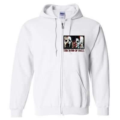 The Boyss Of Fall Horror Films Halloween Full Zip Hoodie