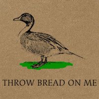Throw Bread On Me Funny Duck Apparel Cotton Canvas Backpack
