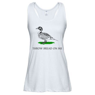 Throw Bread On Me Funny Duck Apparel Ladies Essential Flowy Tank