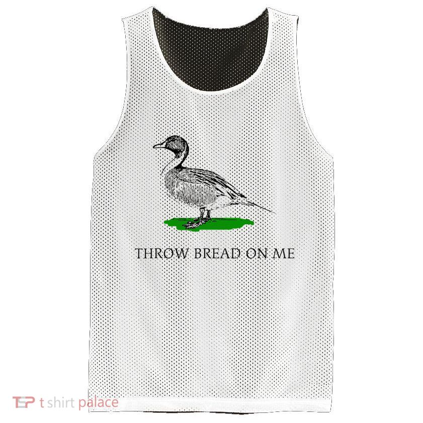Throw Bread On Me Funny Duck Apparel Mesh Reversible Basketball Jersey Tank