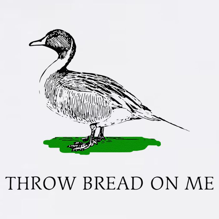 Throw Bread On Me Funny Duck Apparel Mousepad
