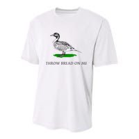 Throw Bread On Me Funny Duck Apparel Youth Performance Sprint T-Shirt
