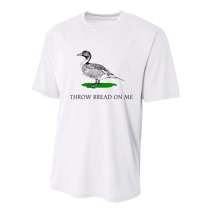 Throw Bread On Me Funny Duck Apparel Youth Performance Sprint T-Shirt