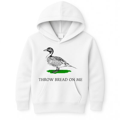 Throw Bread On Me Funny Duck Apparel Kids Hoodie