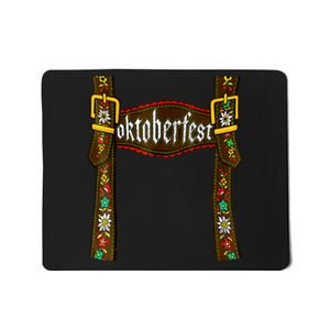 Traditional Bavarian Oktoberfest 24 Lederhosen Beer Drinkin Mousepad