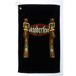 Traditional Bavarian Oktoberfest 24 Lederhosen Beer Drinkin Platinum Collection Golf Towel