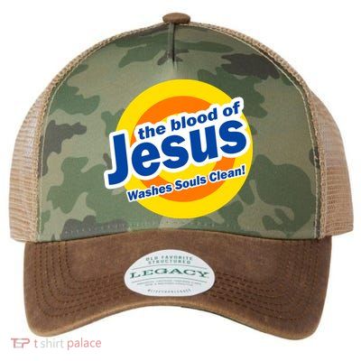 The Blood Of Jesus Washes Souls Clean Legacy Tie Dye Trucker Hat