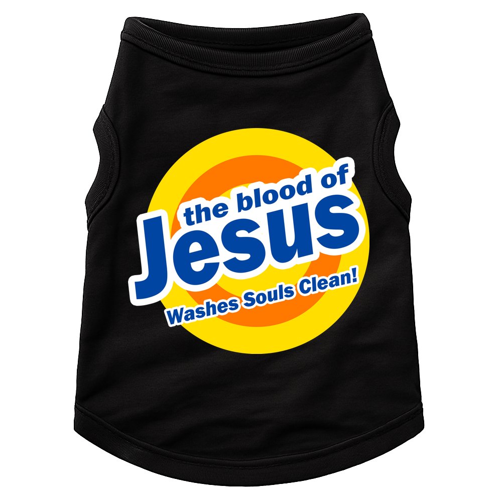 The Blood Of Jesus Washes Souls Clean Doggie Tank