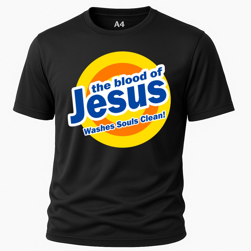The Blood Of Jesus Washes Souls Clean Cooling Performance Crew T-Shirt