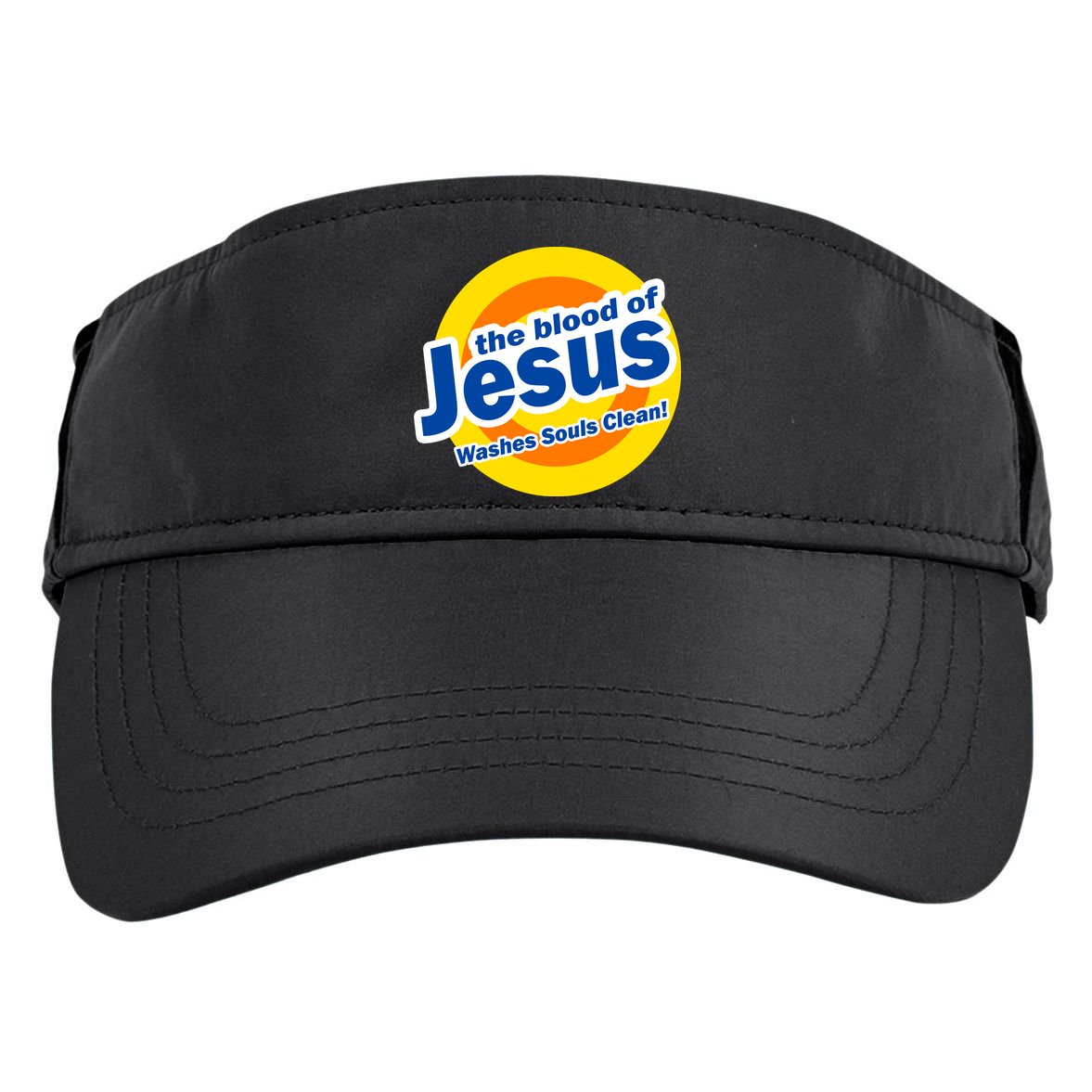 The Blood Of Jesus Washes Souls Clean Adult Drive Performance Visor