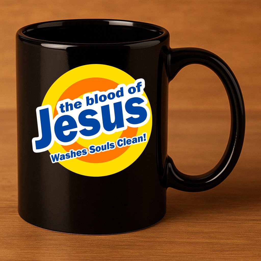 The Blood Of Jesus Washes Souls Clean 11oz C Handle Ceramic Mug
