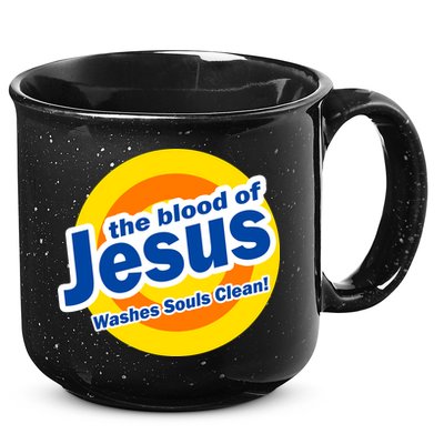 The Blood Of Jesus Washes Souls Clean 15oz Campfire Ceramic Mug